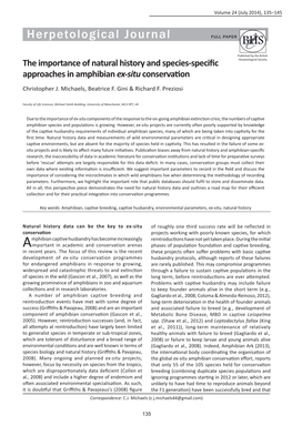 <I>Ex-Situ</I> Conservation