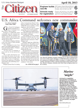 U.S. Africa Command Welcomes New Commander