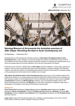 Samstag Museum of Art Presents the Australian Premiere of After Utopia: Revisiting the Ideal in Asian Contemporary Art