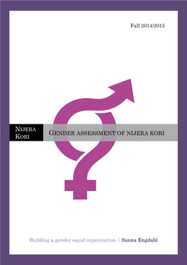 Gender Assessment of Nijera Kori, Sanna Engdahl, 2014