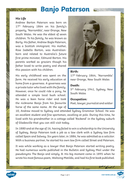 Banjo Paterson