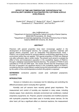 {STYRENE ACRYLIC ACID} (PSAA-S) Duarte