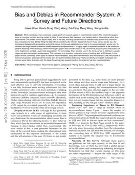 Bias and Debias in Recommender System: a Survey and Future Directions