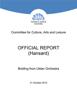 OFFICIAL REPORT (Hansard)