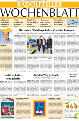 Singener Wochenblatt Vom 21. Oktober 2015