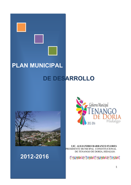 Plan Municipal De Desarrollo 2012-2016