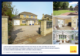 A Detached Four Bedroomed House Set Back in the Centre of Its Plot, with Gated Driveway, Integral Garaging and Enclosed Lawned