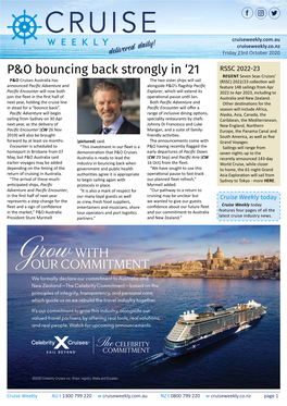 P&O Bouncing Back Strongly In