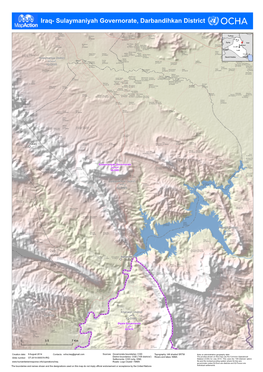 Iraq- Sulaymaniyah Governorate, Darbandihkan District