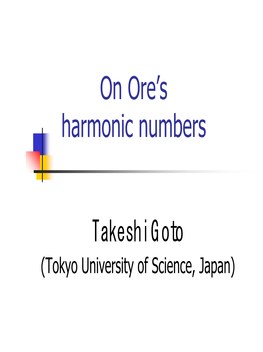 An Algorithm to Compute Harmonic Numbers