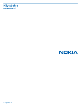 Käyttöohje Nokia Lumia 710