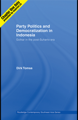 Party Politics and Democratization in Indonesia