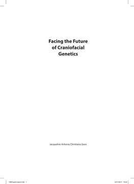 Facing the Future of Craniofacial Genetics