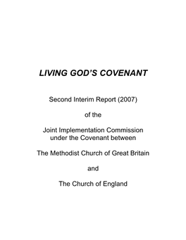 Living God's Covenant