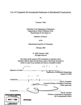 Embodied Carbon Dioxide of Selected Housing Types