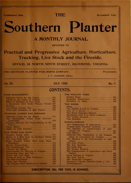 Southern Planter a MONTHLY JOURNAL DEVOTED TO