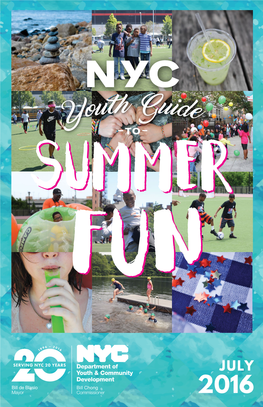 2016 New York City Youth Guide to Summer Fun