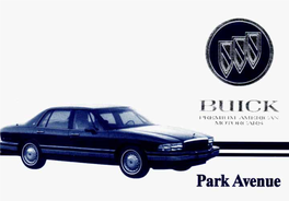 1993 Buick Park Avenue Owner's Manual