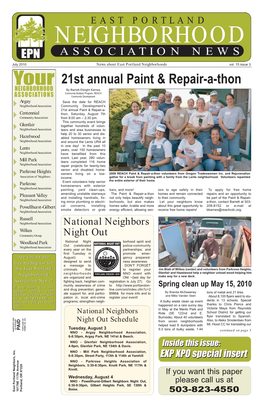 21St Annual Paint & Repair-A-Thon