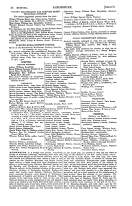 SHROPSHIRE. (KELLY S COU:8TY MAGISTRATES for BURFORD PETTY ·Chairman, James William Rose, Harpfields, Burford, SESSIONAL DIVISION