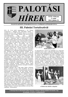 III. Palotási Tortafesztivál