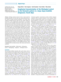 Geophysical Characterization of the Lithological Control on the Kinematic