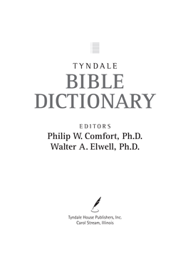 Tyndale Bible Dictionary