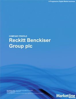 Reckitt Benckiser Group Plc