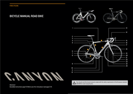 Bicycle Manual Road Bike