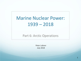 60 Years of Marine Nuclear Power
