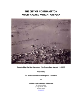 The City of Northampton Multi-Hazard Mitigation Plan