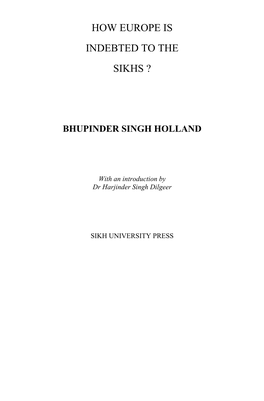 Bhupinder Singh Holland