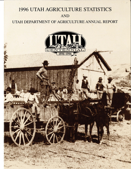 1996 Utah Agriculture Statistics and Utah Department of Agriculture Annual Report