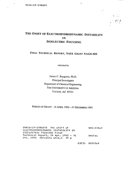 The Onset of Electrohydrodynamic Instability in Isoelectric Focusing