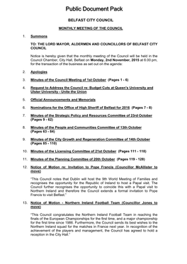 (Public Pack)Agenda Document for Council, 02/11/2015 18:00