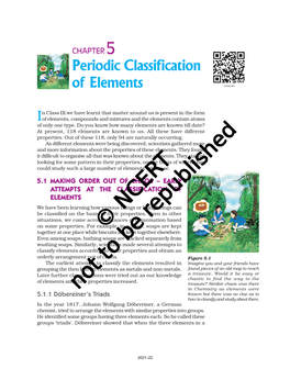 Periodic Classification of Elements