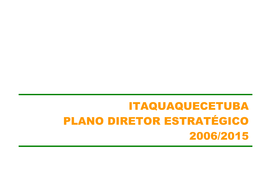 Itaquaquecetuba Plano Diretor Estratégico 2006/2015