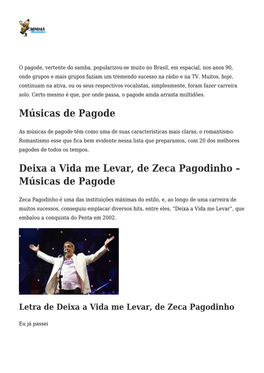 Músicas De Pagode