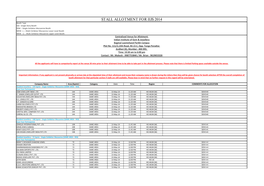 Stall Allotment for Iijs 2014
