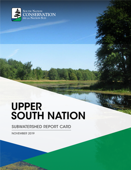 Upper South Nation Subwatershed Report Card