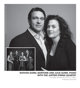 Nathan Gunn, Baritone and Julie Gunn, Piano with The