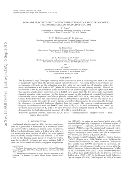 Towards Precision Photometry with Extremely Large Telescopes: the Double Subgiant Branch of Ngc 1851 P