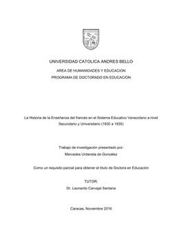 Universidad Catolica Andres Bello