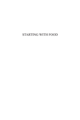 Starting with Food