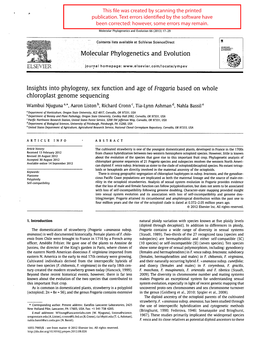 Molecular Phylogenetics and Evolution 66 (2013) 17-29