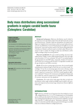 Coleoptera: Carabidae)