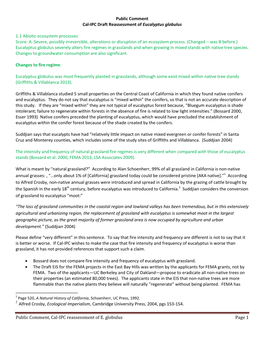 Public Comment, Cal-IPC Reassessment of E. Globulus Page 1