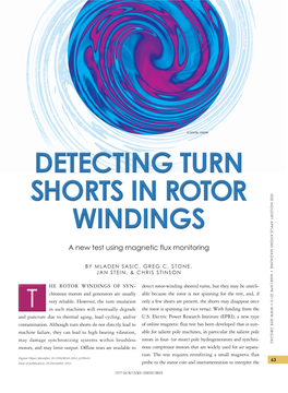 Detecting Turn Shorts in Rotor Windings Detecting Turn Shorts in Rotor Windings