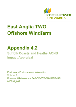 4.2 Onshore Substations Suffolk Coast and Heaths AONB Impact Appraisal