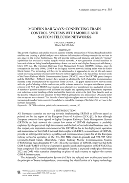 Modern Railways: Connecting Train Control Systems with Mobile and Satcom Telecom Networks